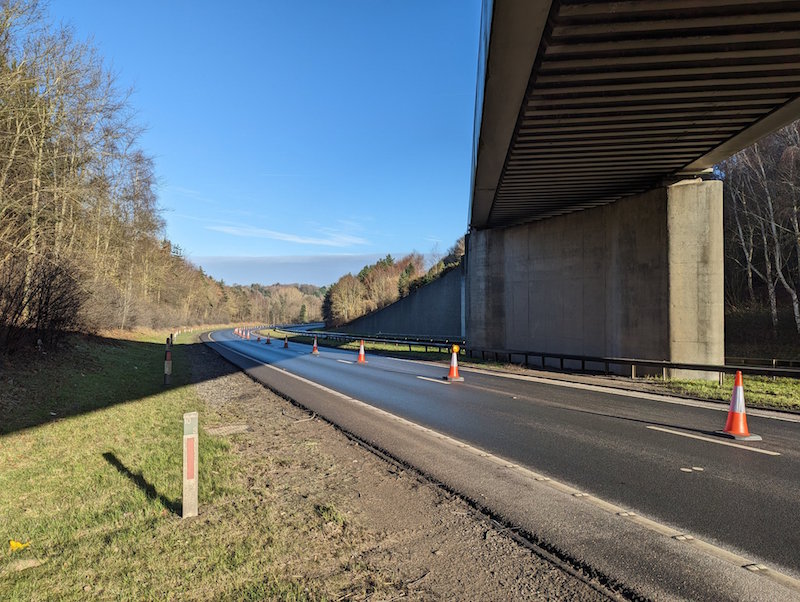 Updated A483 reopens in