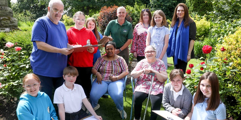 Young artists inspired by dementia-friendly gardens at Wrexham care home